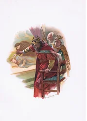 Dronning Gertrude, illustration fra Hamlet