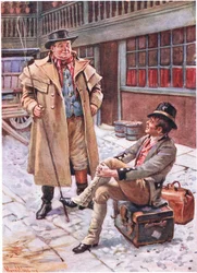 Sam Weller og hans far, illustrationer til 