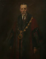 Alderman A. K. Barnett, ca. 1914 (olie på lærred)