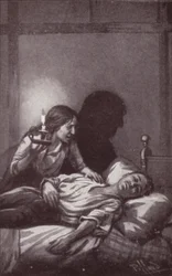 Illustration til The Mystery Of Edwin Drood af Charles Dickens (litho)