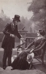 Illustration til The Mystery Of Edwin Drood af Charles Dickens (litho)