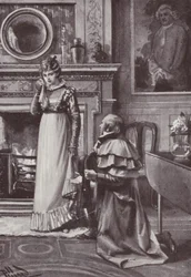 Illustration til Vanity Fair af William Makepeace Thackeray (litho)