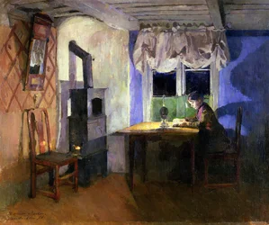 Ved lampelys, 1890