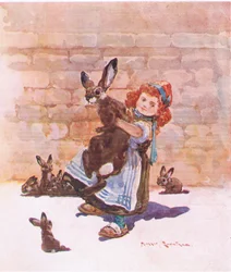 En armfuld (farve litho)