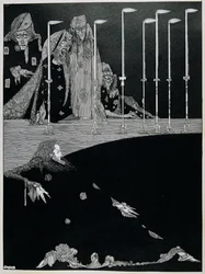 The Pit and the Pendulum, ca. 1923 (pen og blæk)