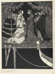 "det var Marchesa Aphrodite - hele Venedigs tilbedelse". Illustration til historien 