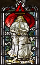 Musical Angel, 1876 (farvet glas)