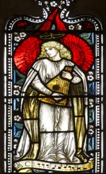 Musical Angel, 1876 (farvet glas)