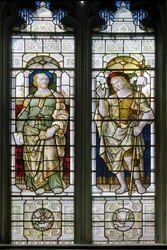 Oxford, Oriel College Chapel, James Powell & Sons, Harry Ellis Wooldridge, St. Peter & John The Baptist, 1885