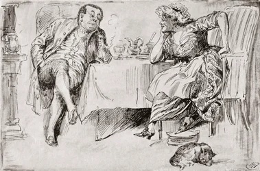 Clemency og Storbritannien. "Du bliver aldrig gift, du ved," sagde hr. Storbritannien. "Tror du dog ikke, jeg nogensinde skal gøre det?" sagde Clemency. "Ikke en chance for det!" "Tænk kun!" sagde Clemency. "Nå! Jeg formoder, at du mener Storbritannien en 