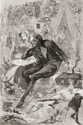David Copperfield. Illustration af Harry Furniss til Charles Dickens-romanen David Copperfield, fra The Testimonial Edition, udgivet 1910.