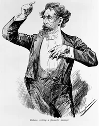 Dickens reciterer sin yndlingspassage, 1900-tallet