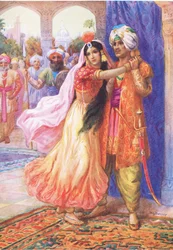 "Lad mig dele dit eksil". illustration fra 