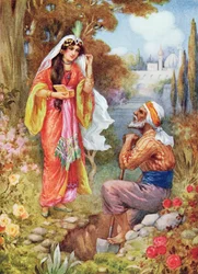 The Princess and the Pearls, illustration fra 