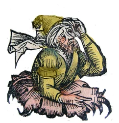 Portræt af Parmenides af Eleanor (græsk Parmenides) græsk præsokratisk filosof. Xylografi af "" Chronicles of Nürnberg"" af Hartmann Schedel