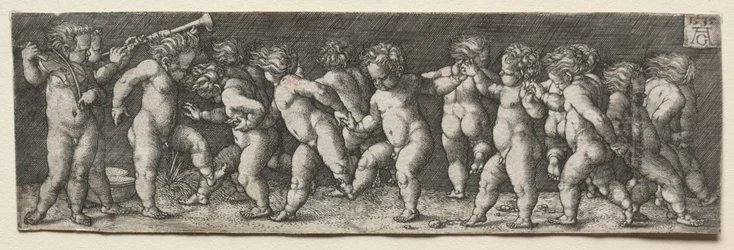 Femten nøgne dansende børn, 1535