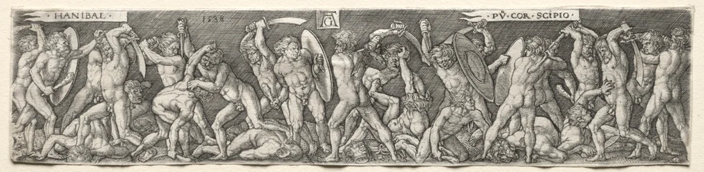 Hannibal Fighting Scipio, 1538.