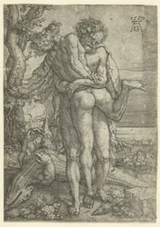Hercules kæmper mod flodguden Achelous Labours of Hercules (serietitel)