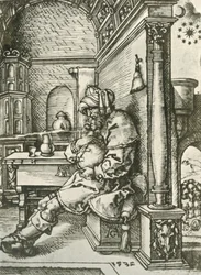 Jacob mediterer over Josephs drømme, 1532, 1908.
