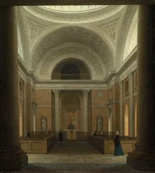 The Slotskirken of Christiansborg, Copenhagen, c. 1850s.