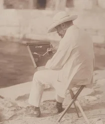 Strandmaler (formentlig Hugo Henneberg). 1906