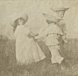 Walther, Edeltrude og Hans Kühn, ca. 1905 (platin palladiumtryk)
