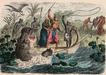 Det gamle Egypten: Farao på jagt efter flodhest, 1866