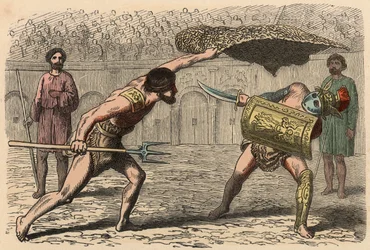 Det antikke Rom: Gladiatorkampe i amfiteater