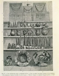 Den såkaldte Priamos’ skat, opdaget af arkæologen Heinrich Schliemann (1822-1890), tryk