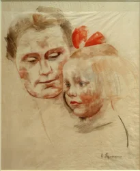 Mor med barn (Anna og Käte Werner)