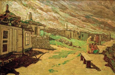 Gammel landsby i Kaukasus, 1940.