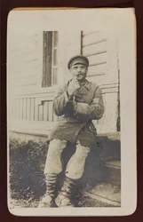 Første Verdenskrig: Ukraine i årene 1914-1916 under den tyske hærs invasion. Portræt af en mand