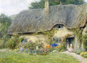 I Wroughton, Wiltshire (akvarel på papir)