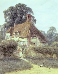 I nærheden af Witley, Surrey (akvarel på papir)