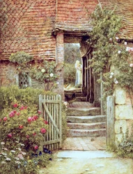 Under the Old Malthouse, Hambledon, Surrey (akvarel på papir)