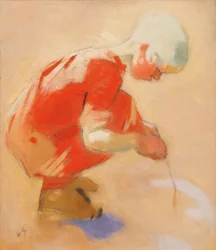 Pigen på sandet, 1912.