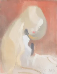 Pige med blondt hår, 1916