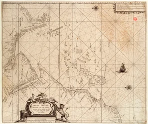 Kort over Afrika, Indien og Sri Lanka fra, ca. 1680 (tryk)