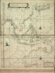 Den østlige del af Østindien, der strækker sig fra Ceylon til Japan og Hollandia Nova.