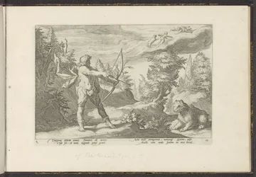 Arcas retter sin pil mod Callisto Ovids metamorfoser (serietitel) Genskabelser af P. Ovidius Naso (serietitel)