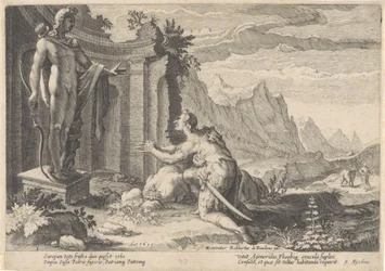 Cadmus konsulterer oraklet i Delphi Metamorphoses of Ovid (serietitel)