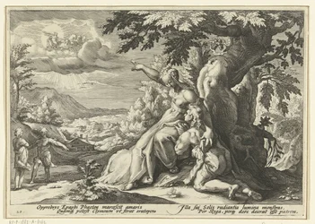 Clymene tildeler Phaethon sin far, solguden Ovids metamorfoser (serietitel)