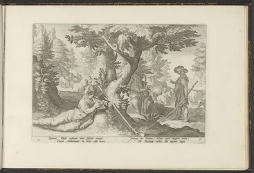 Mercury en Battus Ovids Metamorfosen (serietitel) Herscheppingen van P. Ovidius Naso (serietitel)