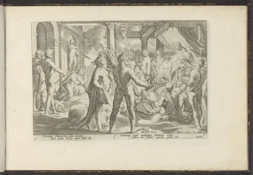 Phaëton i paleis van Helios Ovids Meta. Lib. II (titel på objekt) Ovids Metamorfosen (serietitel) Herscheppingen van P. Ovidius Naso (serietitel)