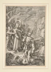 Christ Taken Captive (The Berayal of Christ), fra The Passion, #3 i en serie på 12 graveringer