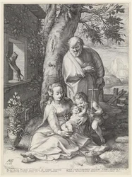 Den hellige familie med Johannes Døberen
