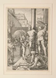 Flagellation of Christ, fra The Passion, #6 i en serie af 12 graveringer