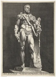 Hercules og Telephos Kejser Commodus som Hercules Tre antikke statuer i Rom (serietitel)