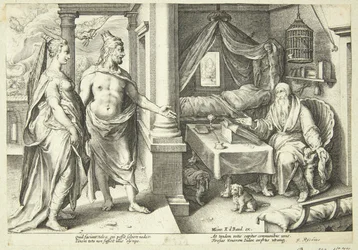 Jupiter og Juno konsulterer Teiresias