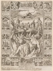 Punitio tirannorum, blad 9 i serien »Allegorier over den kristne tro«